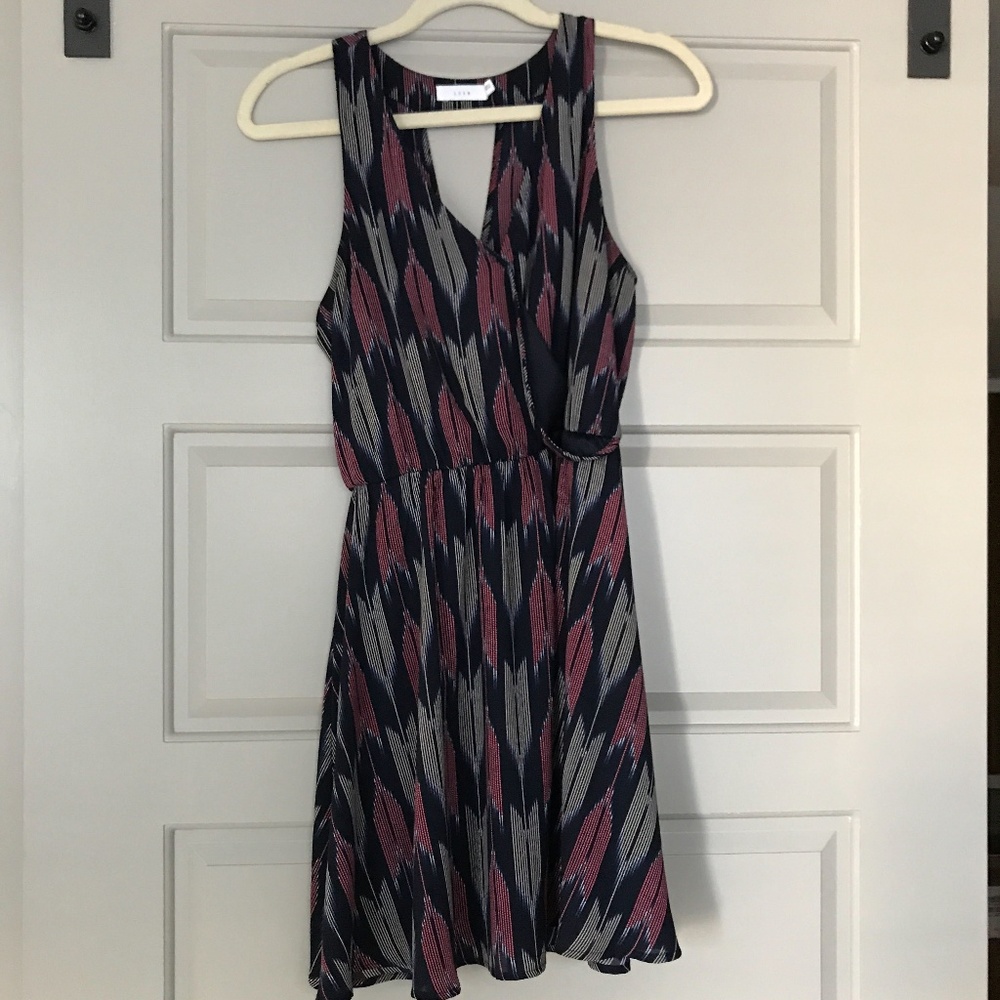 Lush Flirty Printed A-Line Dress